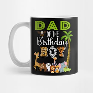 Dad of The Birthday Boy Wild Zoo Theme Safari Party Mug